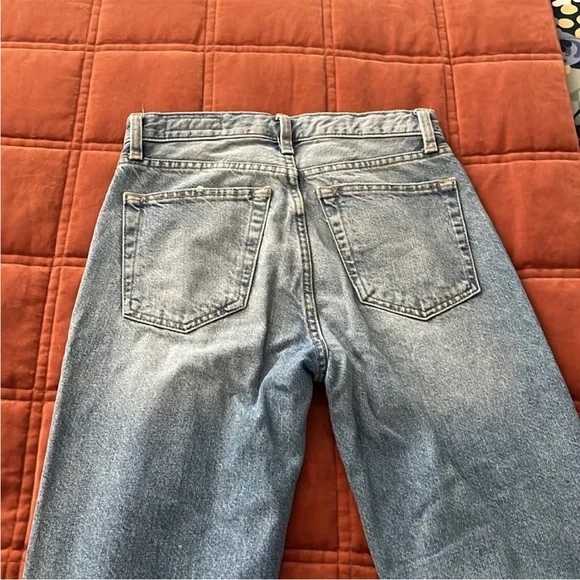 ZARA High Waist 90s Vintage Jeans Mom Fit Jean Classic Blue Denim Women's Jeans - Picture 5 of 12